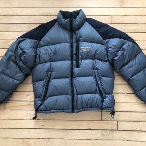 Mountain Hardwear Black & Grey Puffy Jacket Medium